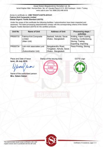 Scope Certificate
