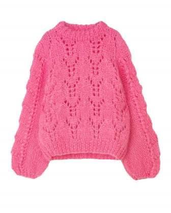 ganni-julliard-mohair-pullover-long-hot-pink-front